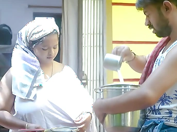 Mampi & Antim Witness the Desi Indian MILF Milk Stud's Obese White Orbs