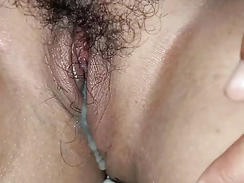 Super-naughty Chinese nubile with big jugs gets a harsh ravage concluding with a white white pearly surprise