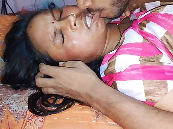 Desi youthful Indian mommy Liya gets a super hot desi fuck-a-thon lesson from her obese aunty