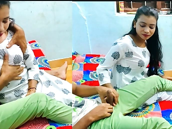 Desi stepmom & sista first-ever time Indian porn vid - warm bhabhi footjob, assfuck, bro & step sister-in-law hook-up, 18 year