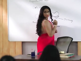 Alexia's eighteen group-fuck with big-chested mommy in e-anime porn madness!