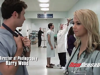Watch Ashlynn Brooke, Joanna Angel, Jack Lawrence, Ralph Lengthy, Shane Diesel, and Alexis Texas in a warm parody of a physician's office