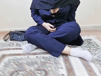 Dafi_Irani's Fat Backside Gets a Hard-core Plowing in Student's Booty