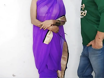 Devarji's tough Indian aunty Plumbed by Suspended Devarji's ginormous jizz-shotgun in Hindi Audio