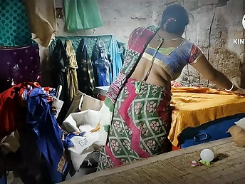 Indian Desi housewife India Desi disrobes & gets pummeled rear end-fashion from behind