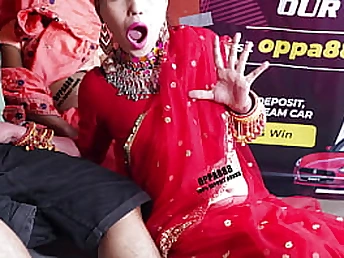 Indian Step Mother & Step Sonny-in-law pummel each other's taut muffs in Hindi