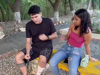 Observe Jose Moncada pay rent with his cock-squeezing Indian pussy in hot anal action with Saray Florez