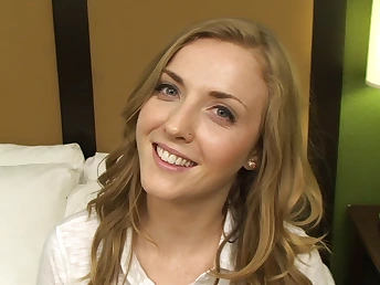 Karla Kush heads all the way in her very first porn