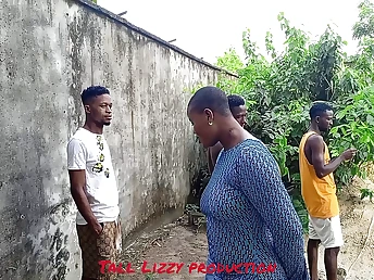 Observe me and my neighbors share a raw and insane Nigerian 3some on a rainy day!