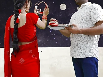 Your Priya's Very first-ever Karva Chauth: Watch Her Get Down & Sloppy with a Rock-hard Dick Under the Sky
