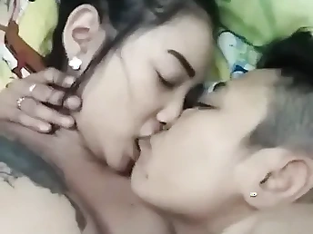 Kinky Chinese maids enjoying HK lesbo activity in part 1