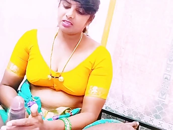 Sizzling Milf in saree gets screwed rigid by house guard while conforming Indian maid