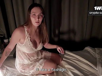 Stepmom Sasha Paradise's stepson is a perverted perv & she can't resist his massive rod in her sofa