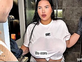 Look forward curvy maid Savannah Watson hook up with concert-master for a moisture ride in doggy-style plus cowgirl positions