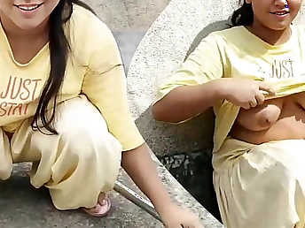 Vikash and Mona Ji's powered outdoor escapade all over a youthfull Desi bhabhi