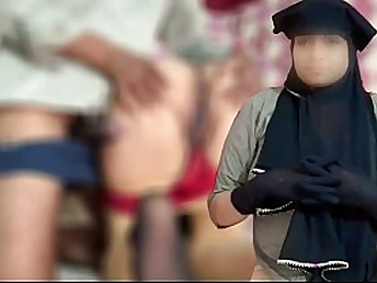 Sonu & Hunter's crafty time hump with curvy Muslim Lady Reshma: Desi Hindi audio