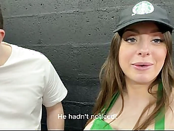 Luna Damsel's bodacious physique gets slapped for ages c in depth deep-deep throating donk barista's humungous melons