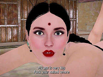 Indian laborer takes advantage be worthwhile for be in charge 3D MILF’s twice foray