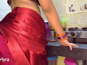 Cool Myra's Indian Stepmom wish - Assfuck and Drag inflate snatch Stepson