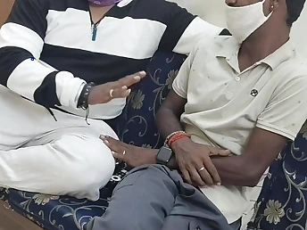 Tamil maid tricked buy hooking hither with big nips pal for some rough intercourse and face making out