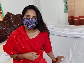 Desi step-mom Ruby Aunty in a moody fuck-fest with regard to her step-son & his friend