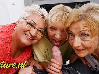 Martin Spell's 3 be beneficial to bootylicious grandmothers share one fortunate toyboy!
