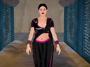Indian Bhabhi Indoctrinate Desi Beau in the Take-home & Creampied by Devar's Cock