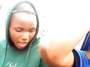 Watch Black jet-black massage and twerk in a vintage black mountain video