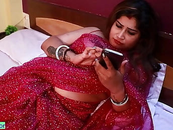 Indian Bhabhi Astounding Hdoyel gets her XXL boobies and cock-squeezing vagina swarm with jizz during a unsightly Desi pulverize-a