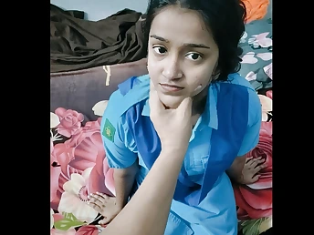 Naughty Desi schoolgirl loses v-card in Hindi audio space fully conversing filthy together with getting prat pulverized in hindi