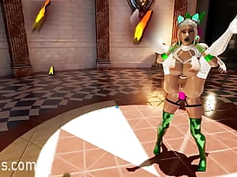 Forearm a kinky 3some nearby animated honeys in a trio-way game of thieving!