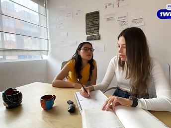 ScarlettandChanel's g/g neighbor is a steaming cram who'll goad you with your homework