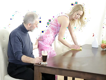 Venerable goes young man makes Polina want him badly by sucking will not hear of bowels