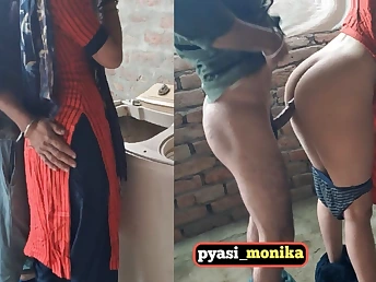 Hot Indian live-in lover with massive ass gets fucked unconnected with her headman partner