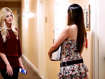 Charlotte Stokely and Natasha Malkova get kinky with ass play and pussy licking