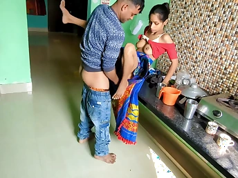 Kitchan's fresh homemade Desi Aunty gets her pain in the neck pounded by fresh Indian chick